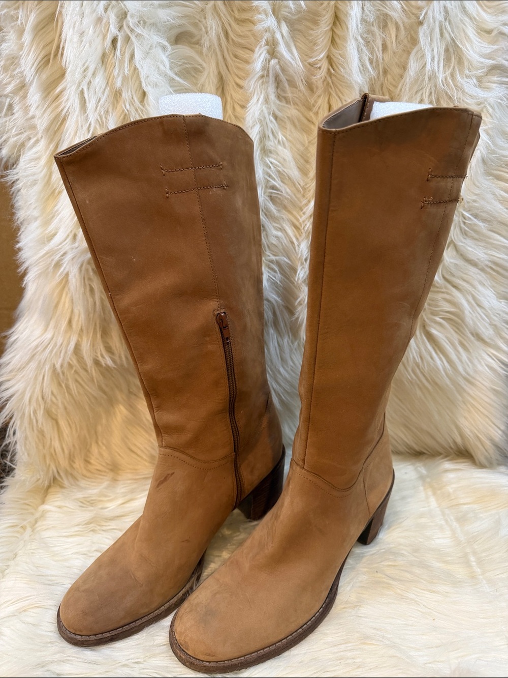 BCBGirls Cognac Suede Over-the-Knee Boots - Women’s size 10B